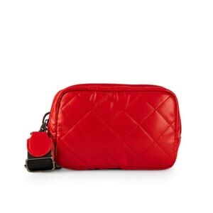 Haute Shore Red Quilted Leather Belt Bag